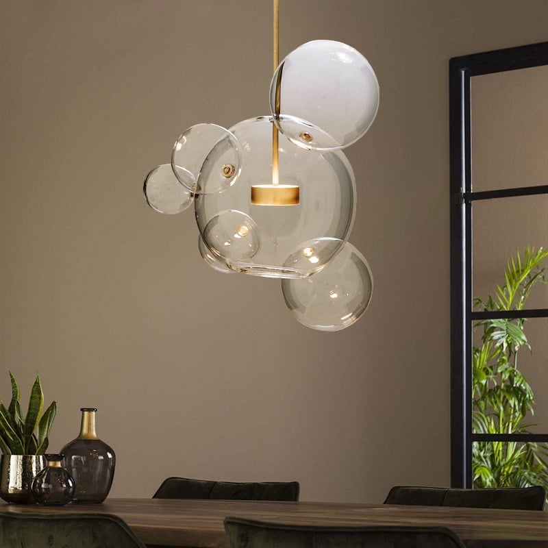 Clear Bolle Soap Bubble Pendant Light