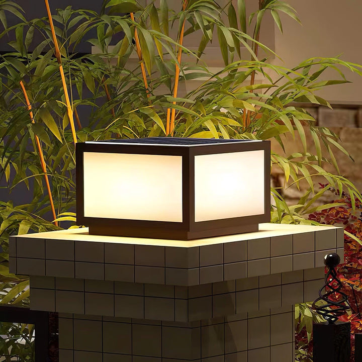 Solar-Außenstehleuchte - Edelstahllampe für Garten &amp; Terrasse