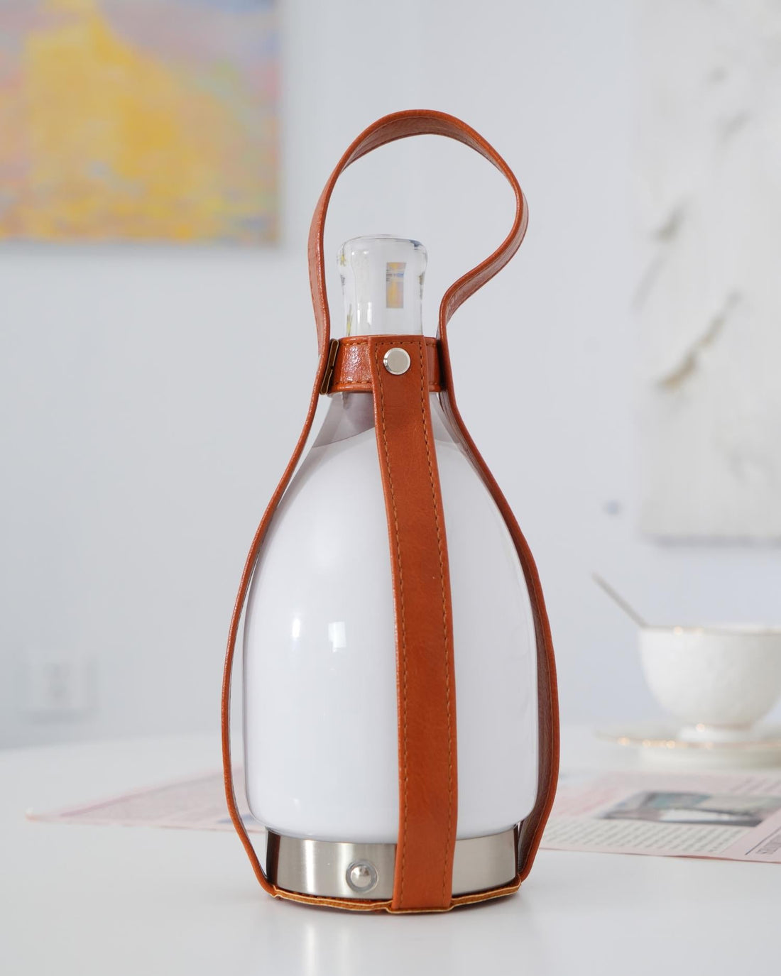 Tragbare Akku-Tischlampe – wiederaufladbare moderne Lampe für Schreibtisch &amp; Zimmer