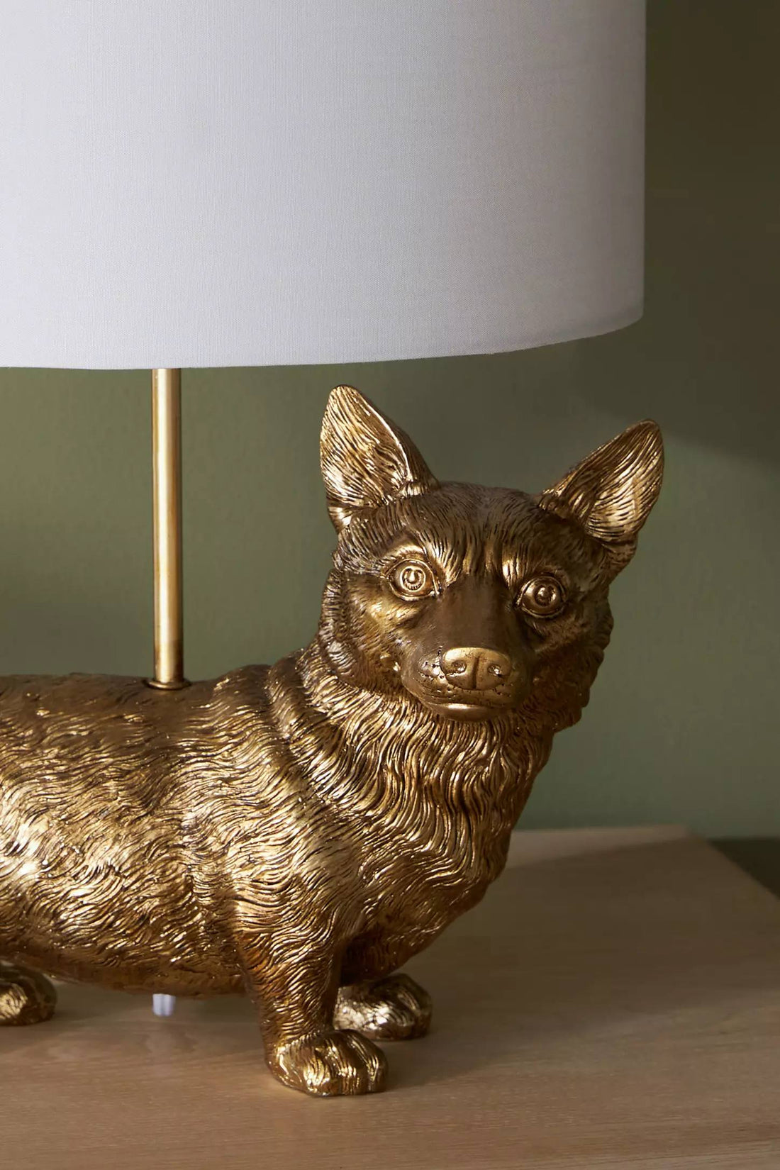Pawdia Unique Table Lamp - Decorative Fabric Animal Bedside Lamp