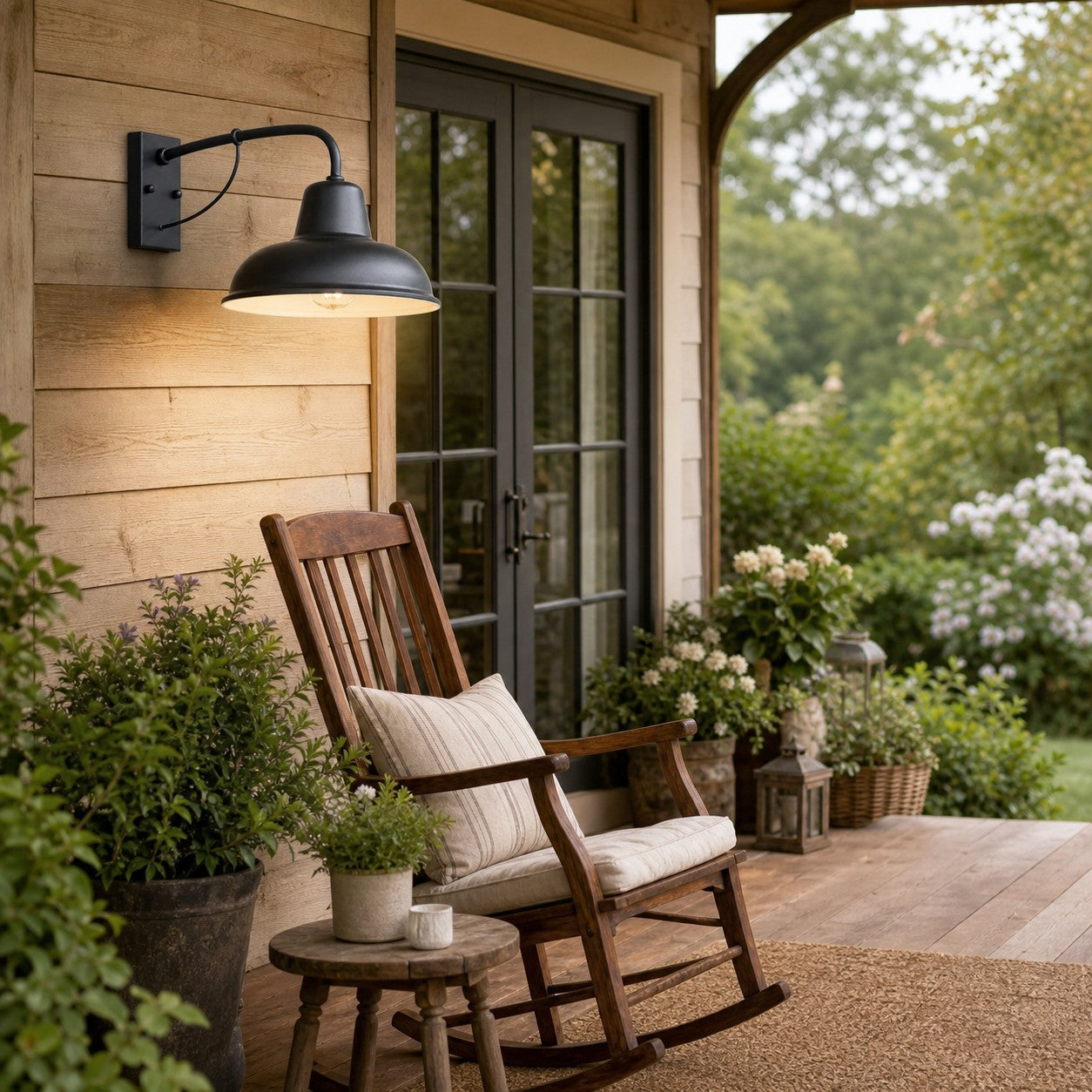 Vintage Metal Outdoor Wall Sconce