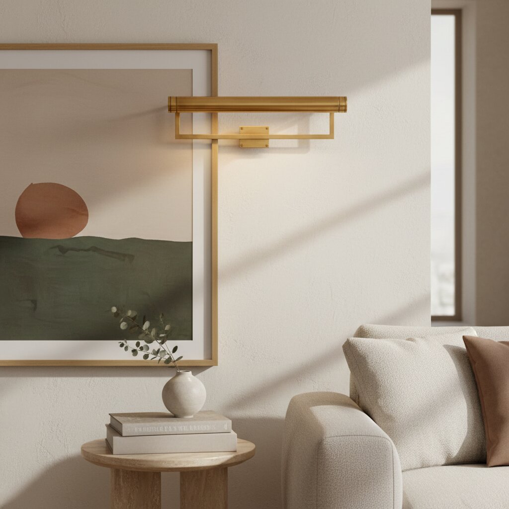 Aurix Picture Light – Sleek Slim Design Wall Lamp Metal Finish for Living Rooms & Galleries