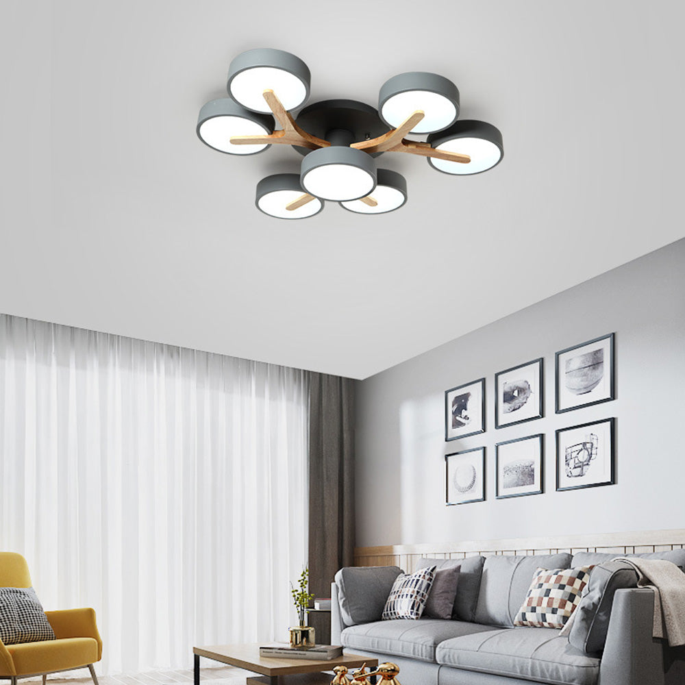 Contemporary Luxurious Ceiling Light - Acrylic Fixture for Living Room