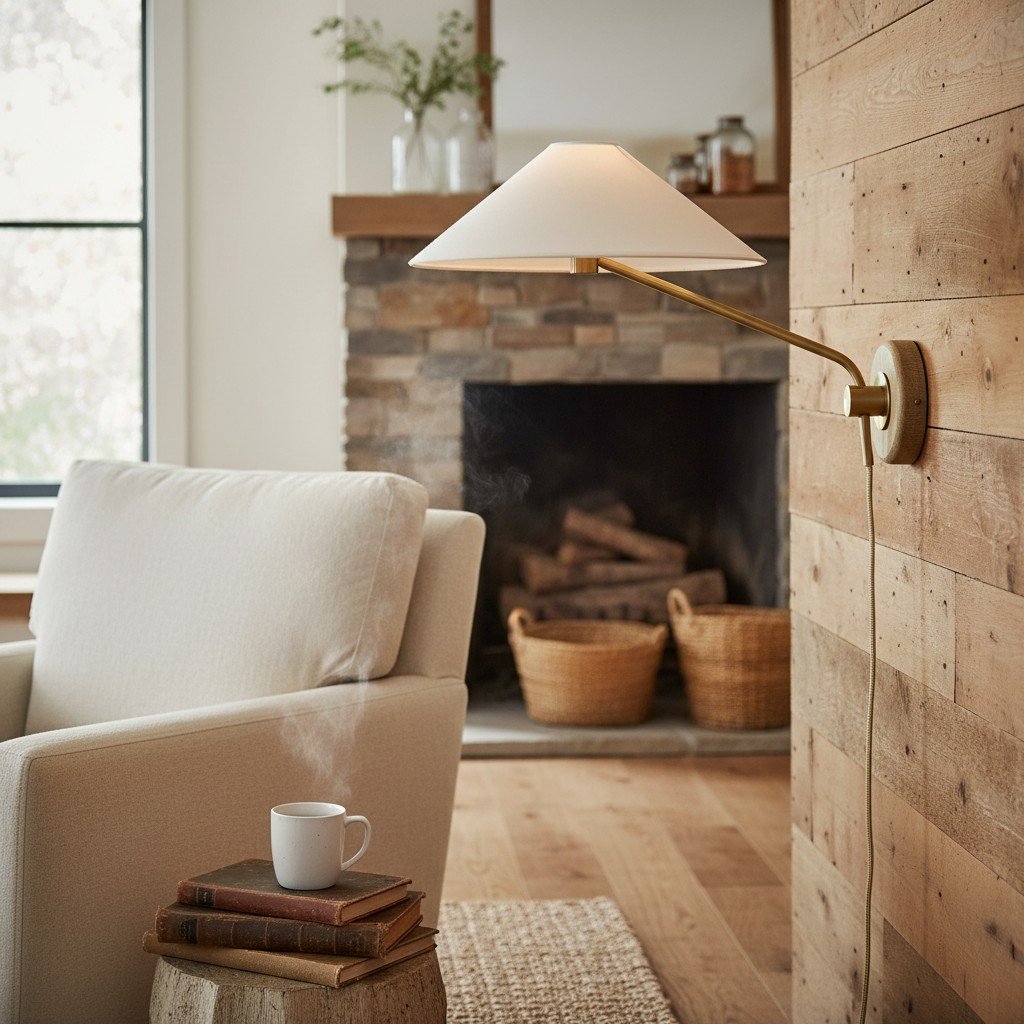 Ivoryne Pivoting Tapered Shade Light - Suitable for Modern Reading Corners