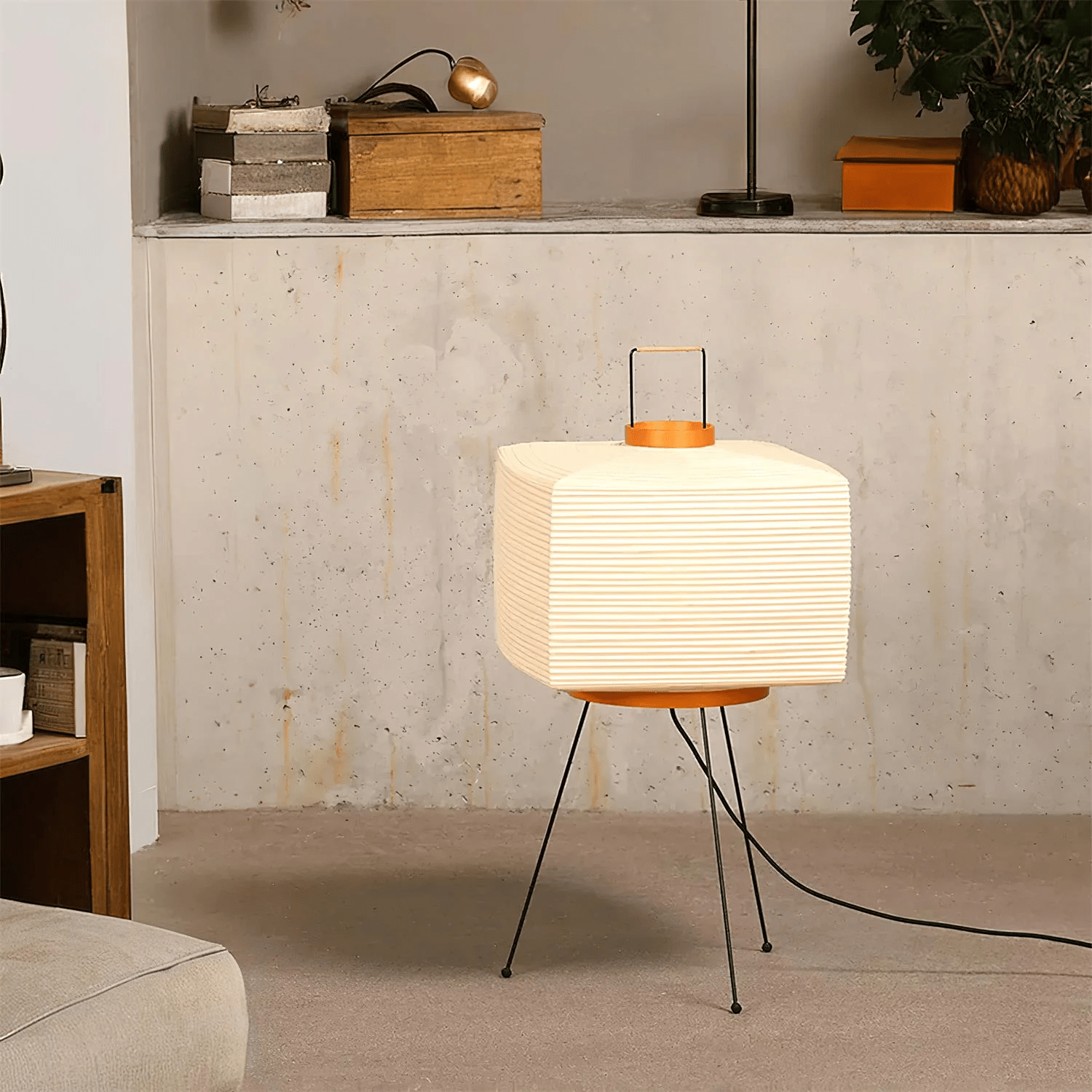 Washi Paper Table Lamp - Handcrafted Shade for Elegant Ambient Lighting