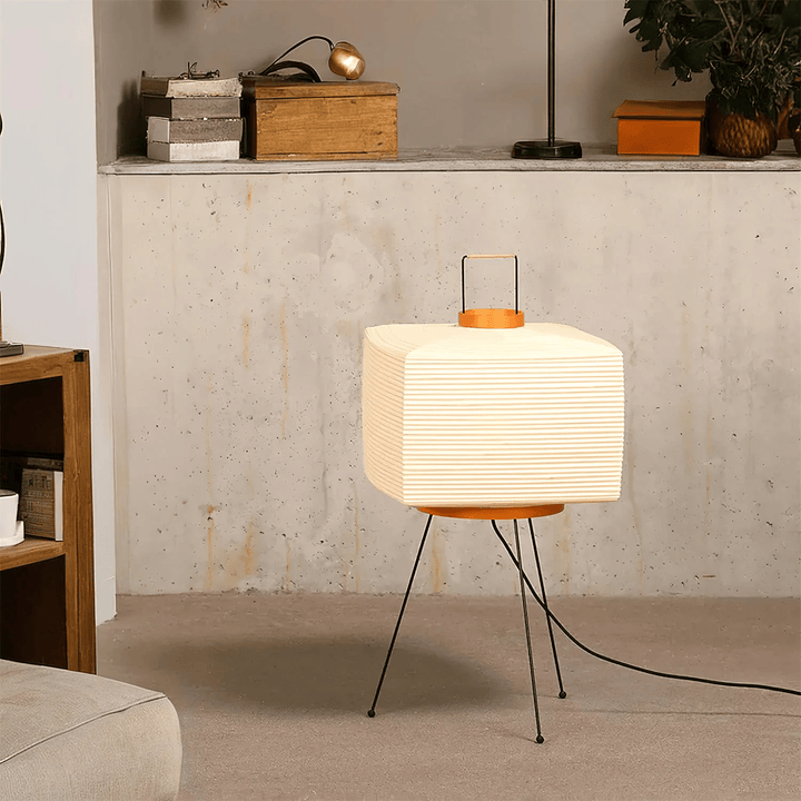Tischlampe aus Washi-Papier – handgefertigter Schirm für elegantes Ambientelicht
