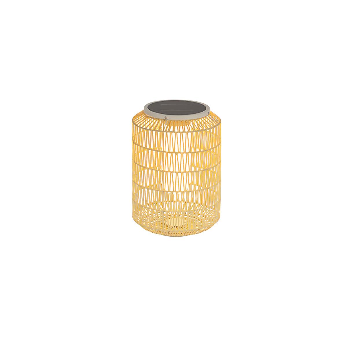 Außenlampe aus geflochtenem Rattan – traditionelles Handwerkslicht für Ecken