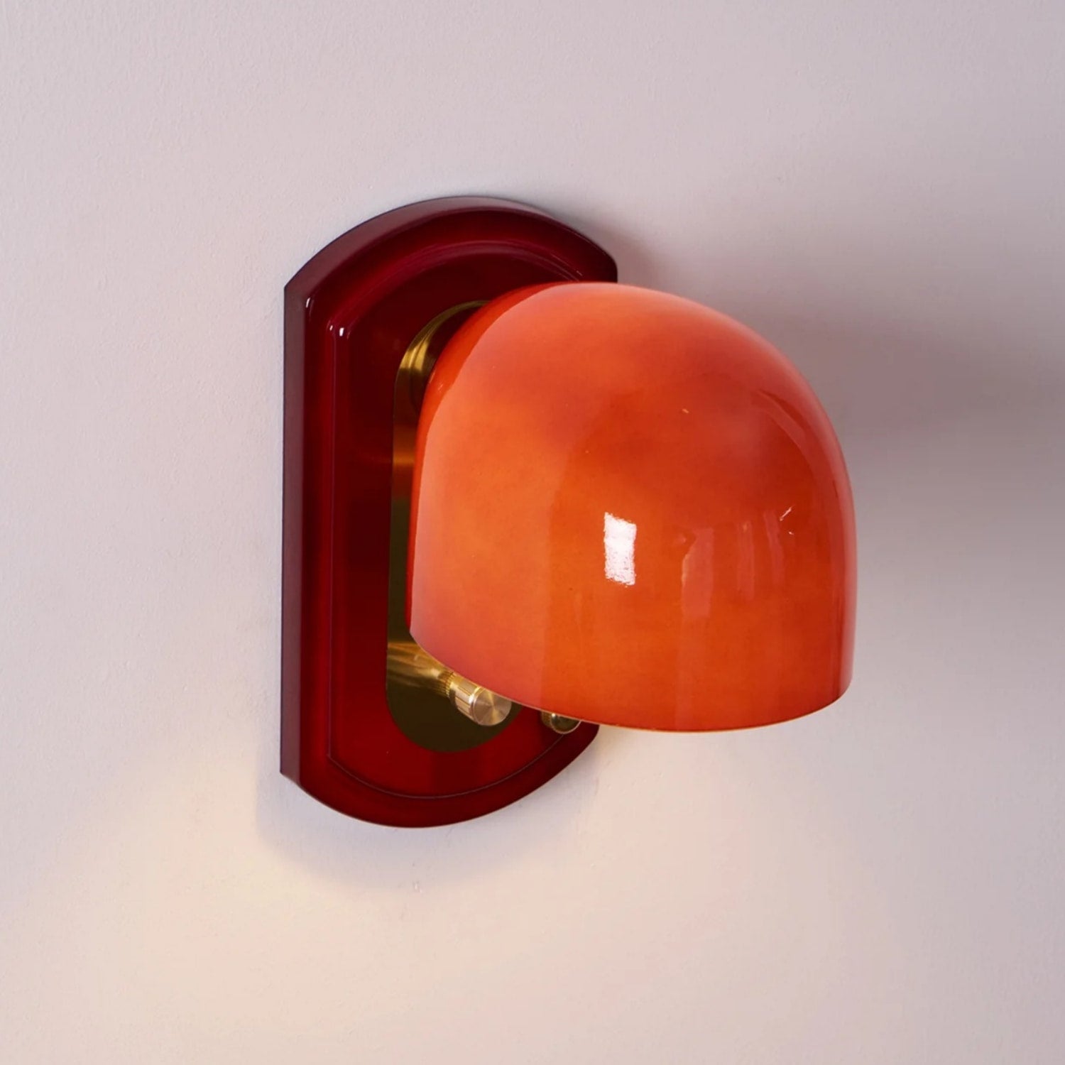 Livessa Modern Wall Lamp – Sculptural Glass Shade Wall Light for Bedroom or Living Room