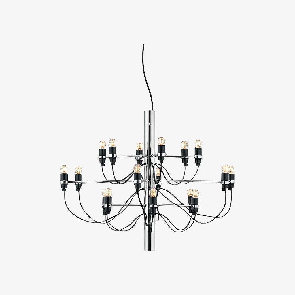 Tendrila Contemporary Multi-Light Chandelier - Industrial-Inspired Design Metal Suspension for Lounges N01