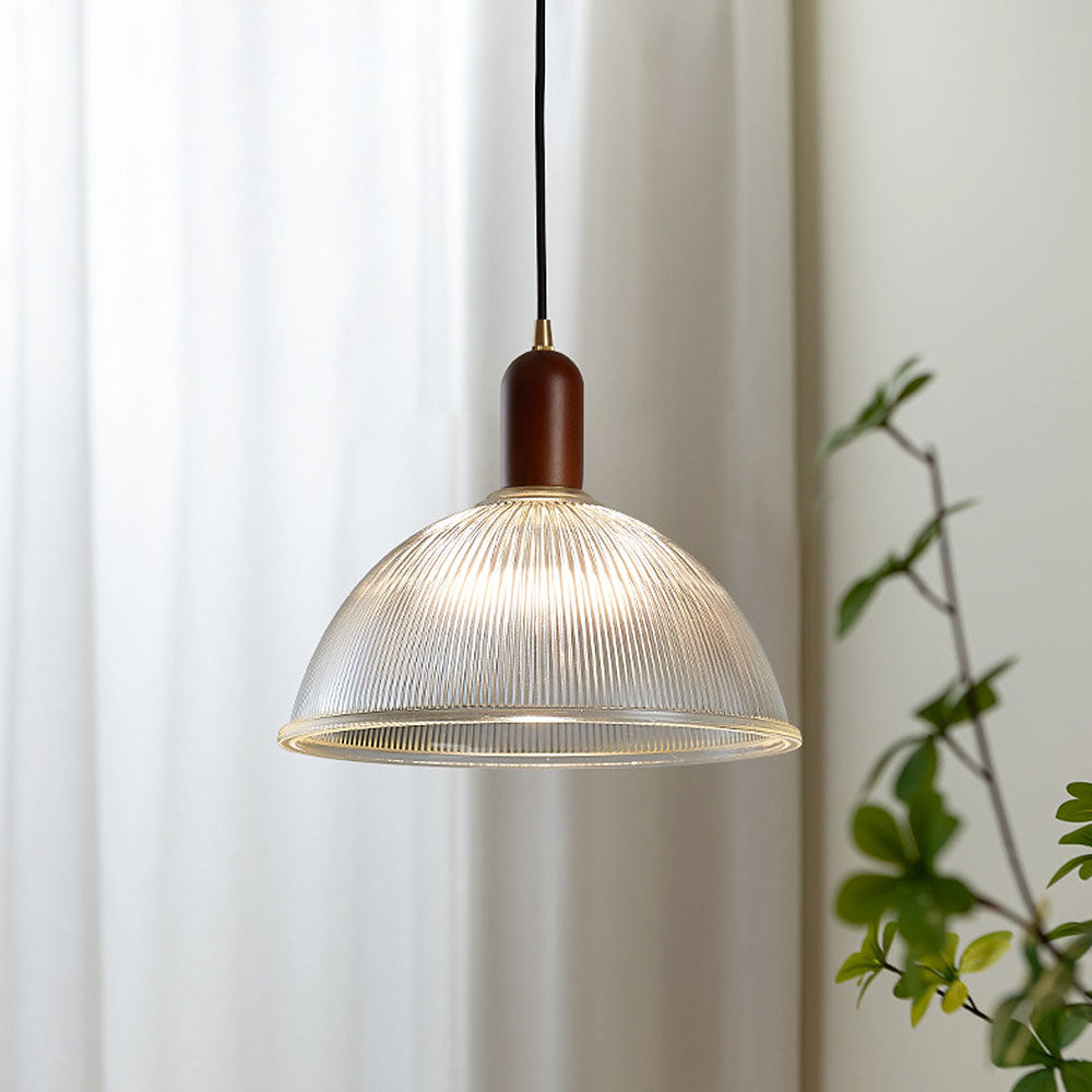 Wabi-Sabi Pendant Light - Clear Glass Bedroom Lighting Modern