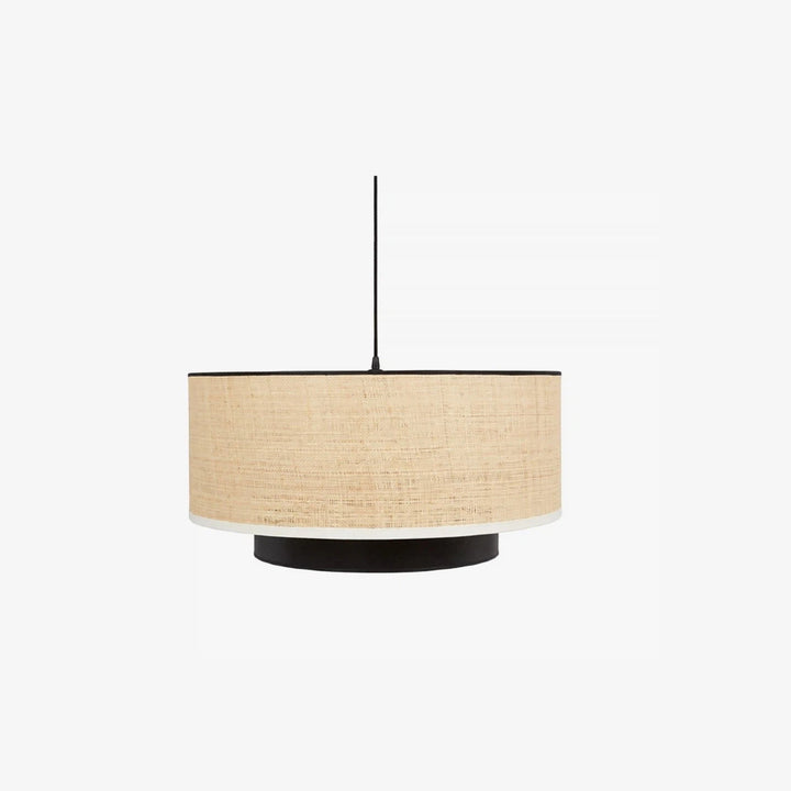 Natürliche Wabi Sabi Raffia-Gras-Pendelleuchte für Esszimmer