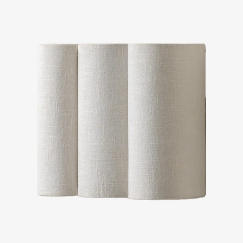 Linbron Linen Wall Sconce Natural Fabric Shade Modern Wall Light for Bedroom