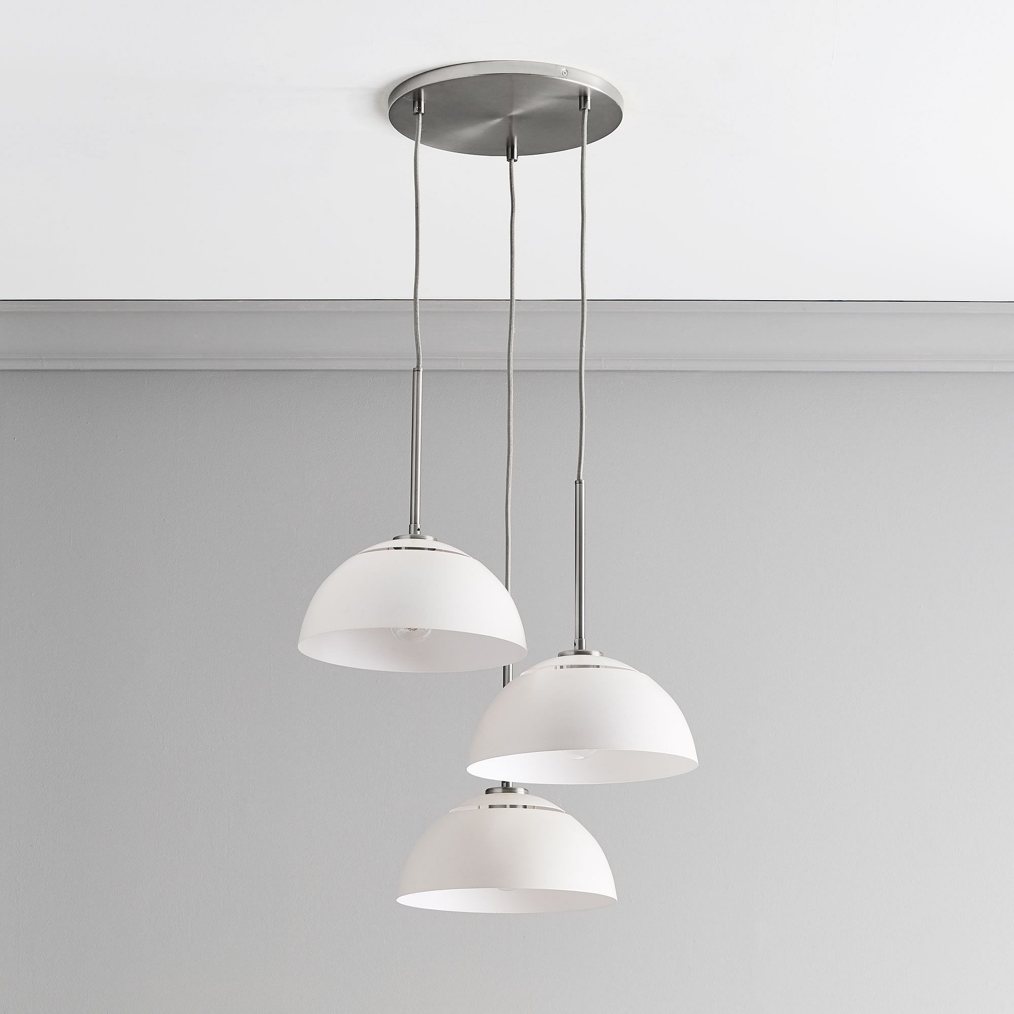 Parvion 3-Head Metal Pendant Light - Adjustable Modern Kitchen Lamp