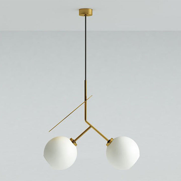 Postmodern Double Pendant Lamp - Cherry Design with Dual Lighting