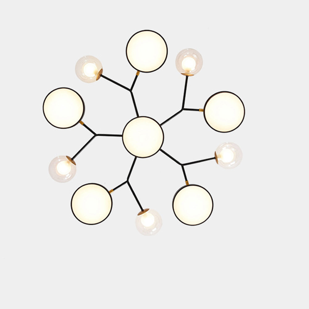 Branch LED Acrylic Ceiling Lamp - Creative Disc Design for Living Room