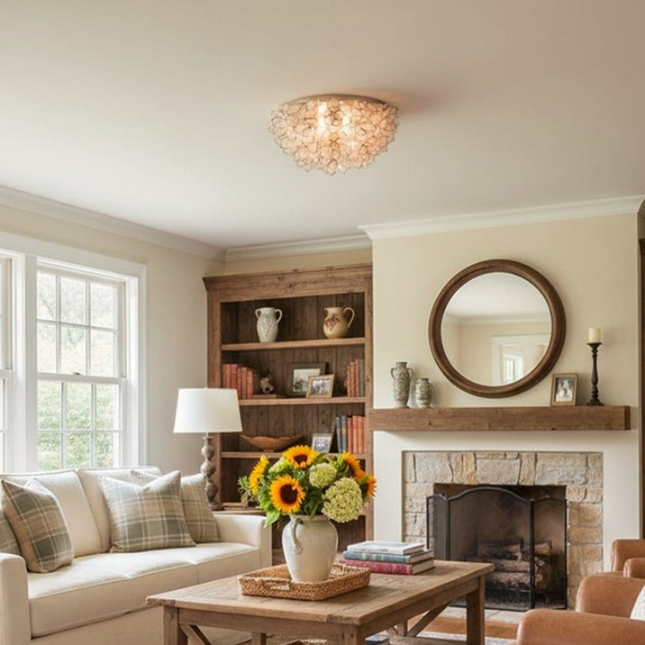 Florina Petal Deckenleuchte – Dekorative Muschelblüten-Deckenleuchte