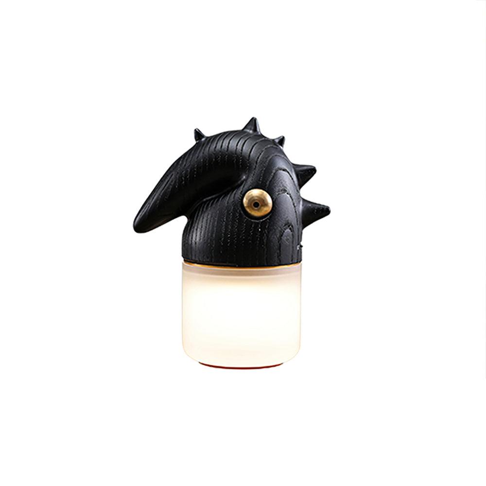 Tischlampe mit Akku - Dekoratives Rosshaarlicht fürs Schlafzimmer