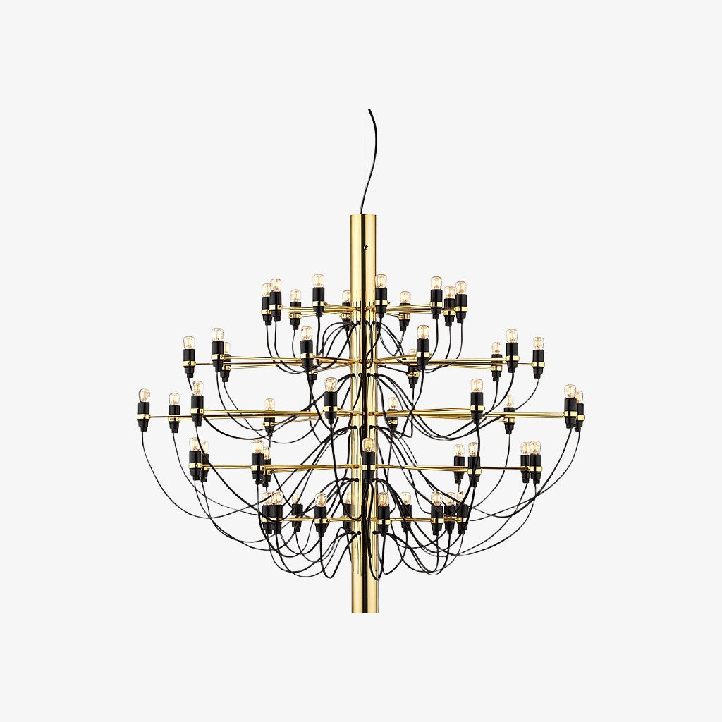 Tendrila Contemporary Multi-Light Chandelier - Industrial-Inspired Design Metal Suspension for Lounges N01