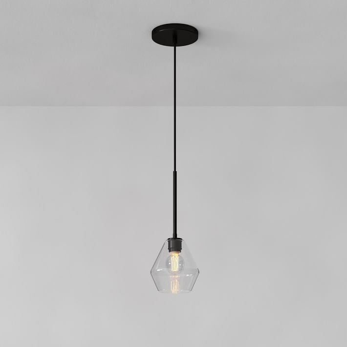 Merin Transparent Glass Sculpture Geometric Pendant Lamp