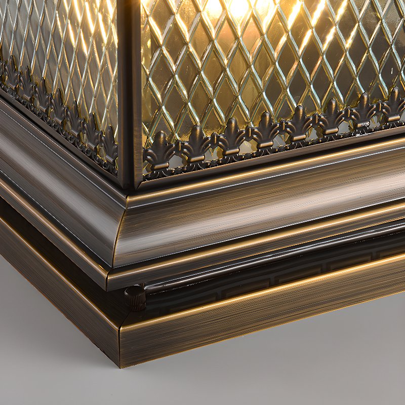 Solar-Pfostenleuchte Diamond – Elegante Außenleuchte aus Glas für Gartenwege