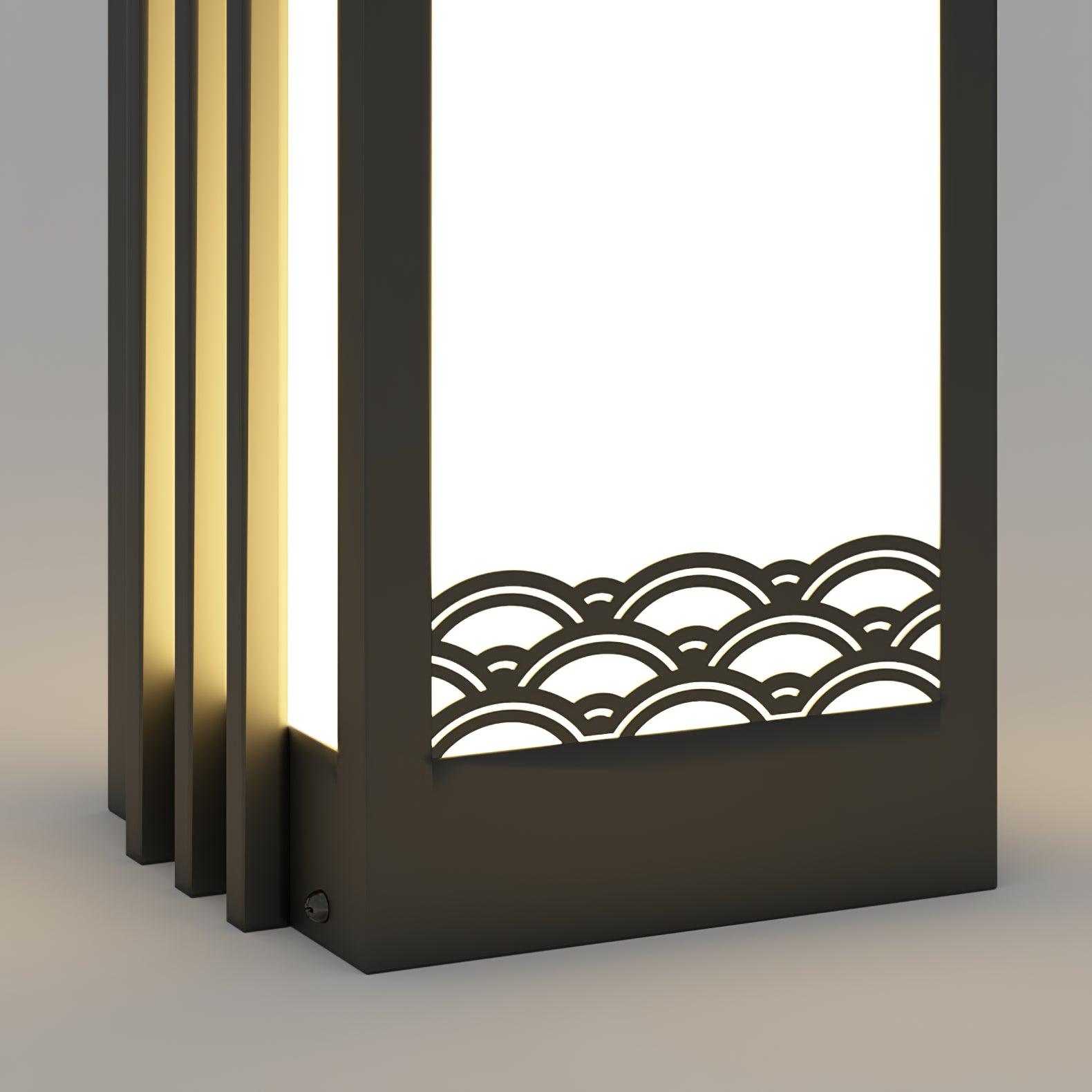 Sunrise Pattern Außenlampe - Edelstahl Acryl für den Garten