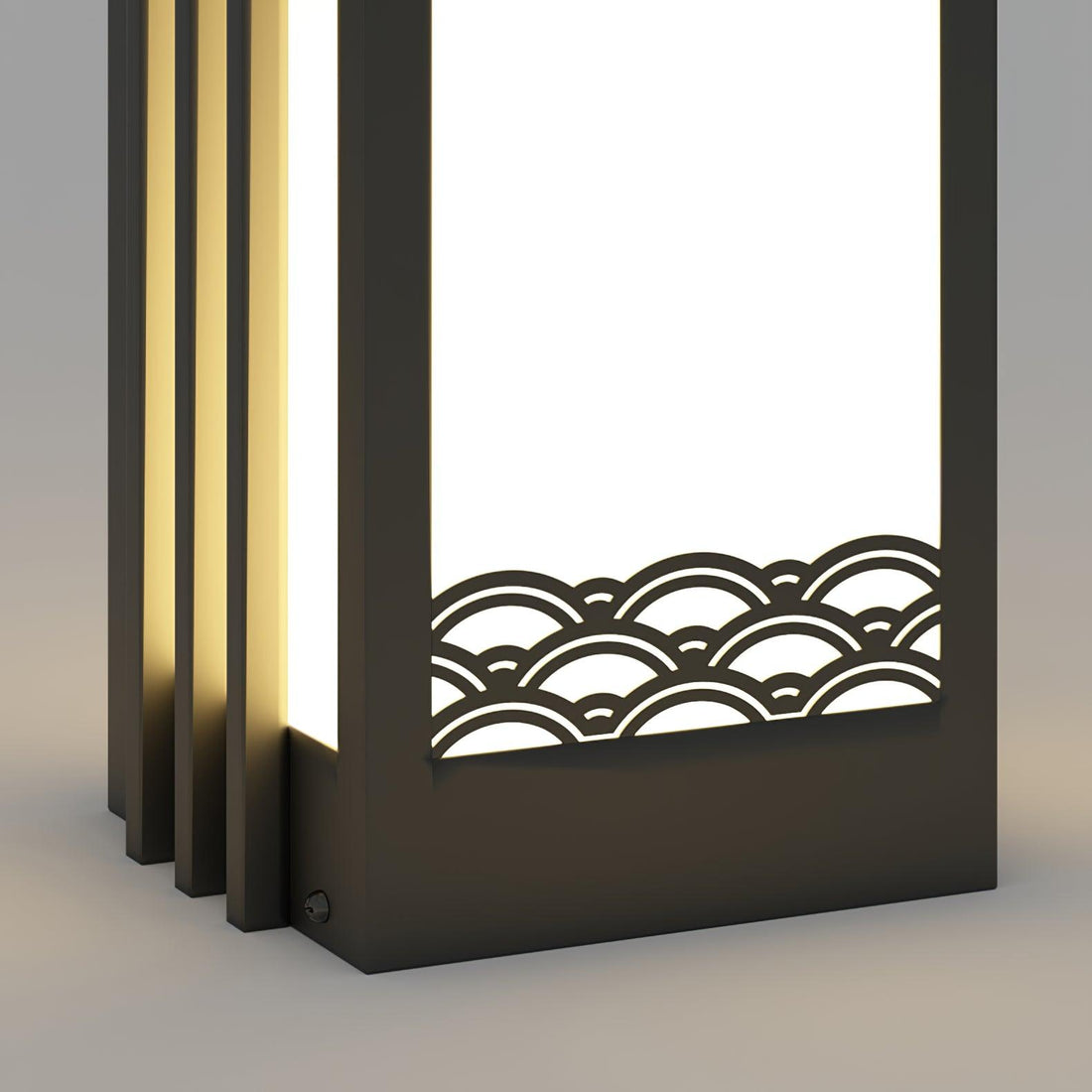 Sunrise Pattern Außenlampe - Edelstahl Acryl für den Garten