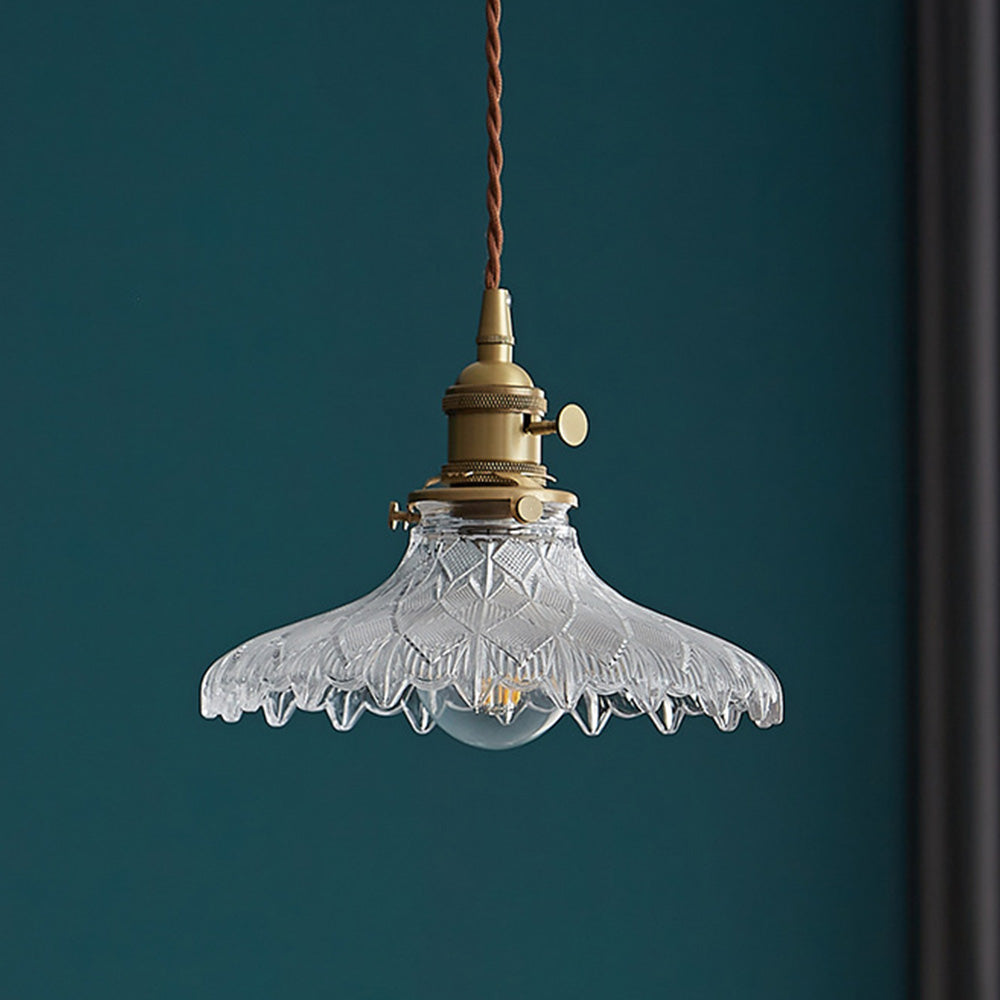 Small Glass Pendant Light - Modern Kitchen Island Lighting Minimalist