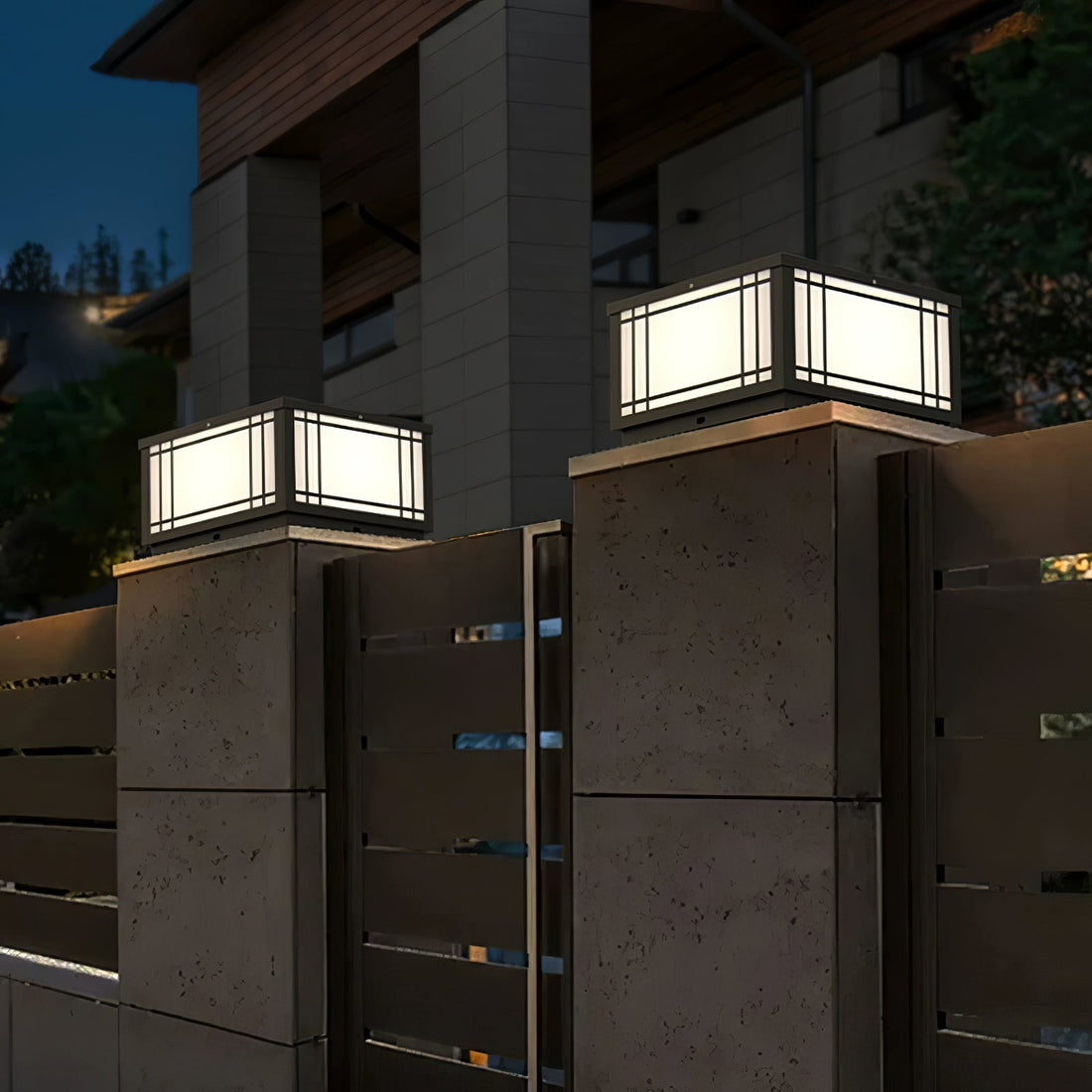 Solar Cube Laterne Außenlampe - Moderne Garten &amp; Terrasse Ambientebeleuchtung