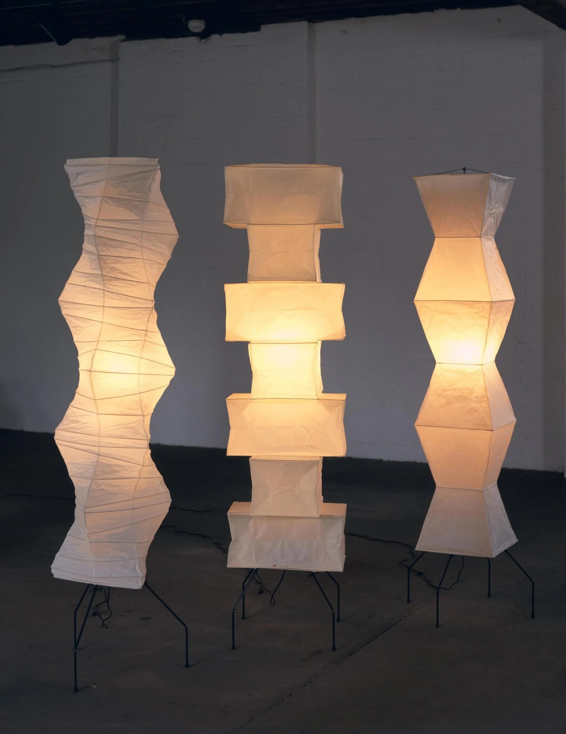 Rice Paper Floor Lamp - Bamboo Frame Soft Light for Living Room