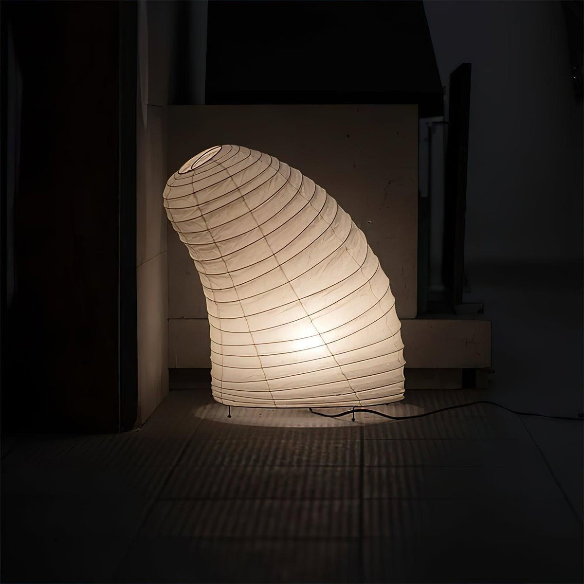 Japanese-Inspired Paper Table Lamp - Mulberry Paper Lamp for Bedroom