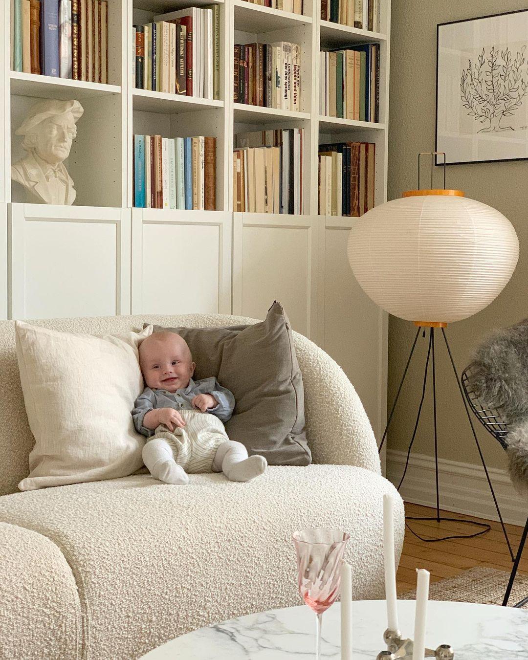 Rice Paper Floor Lamp - Bamboo Frame Soft Light for Living Room