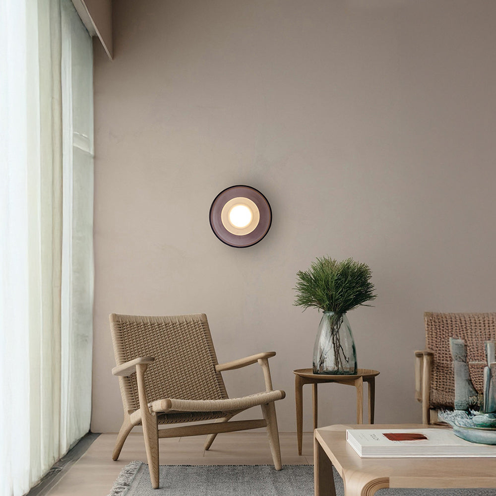 Nordic Wall Sconce - Modern Glass Round LED Lighting