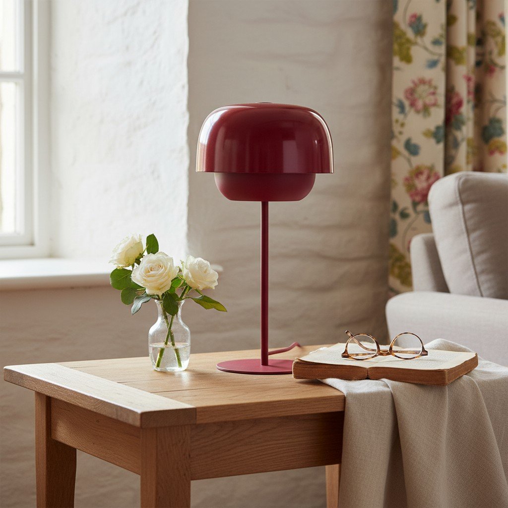 Clinco Contemporary Metal Table Lamp- Retro-Inspired Dome Design