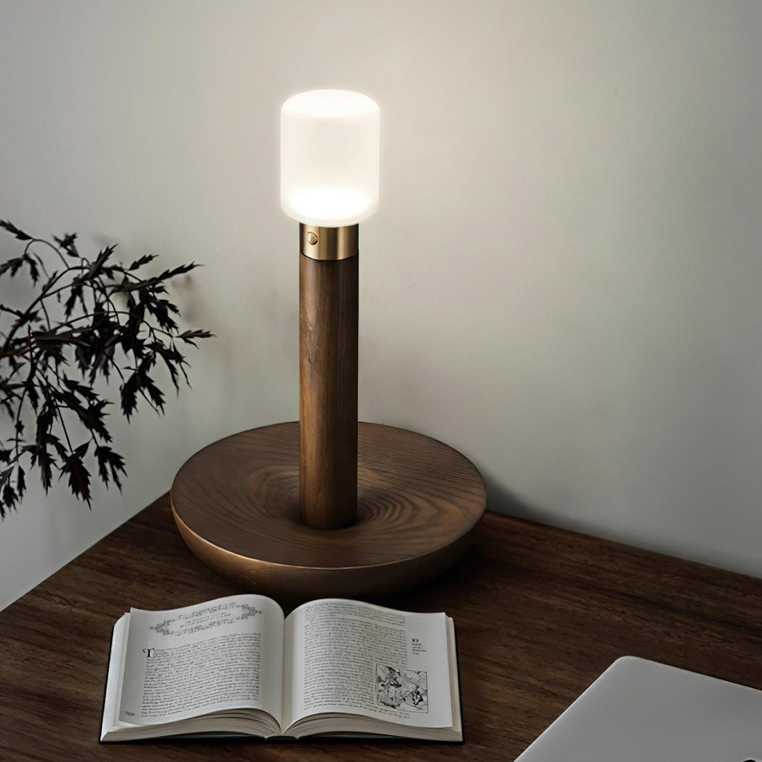 Simplicity Tischlampe – Massivholz, elegantes Design – für den Heim-/Bürogebrauch