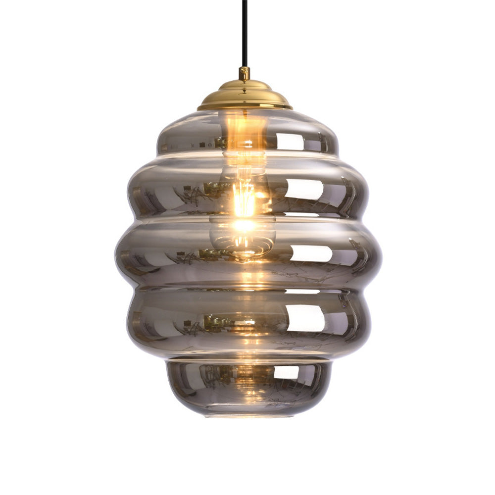 Glass Modern Pendant Lighting - Multi-layer Ring Fixture for Kitchen