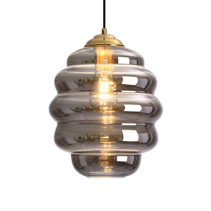 Glass Modern Pendant Lighting - Multi-layer Ring Fixture for Kitchen