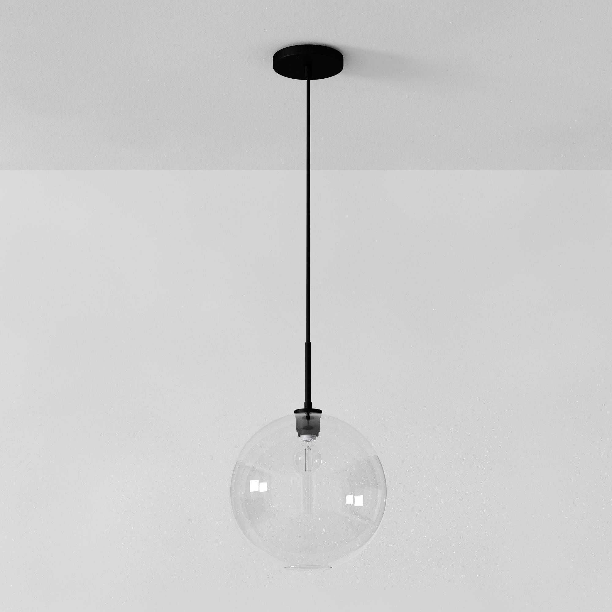 Selvion Sculptural Globe Pendant Light - Modern Glass Pendant Lamp - Sleek Design