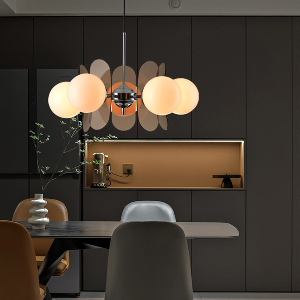 Art Deco Pendant Light - Petal Acrylic Material for Living Room