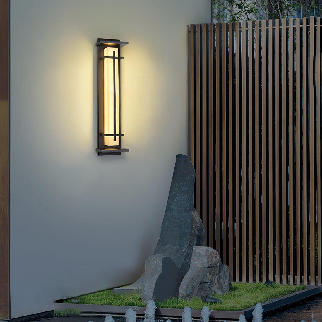 Quadratische Außenwandleuchte - Wasserdichte LED-Lampe für Garten &amp; Terrasse
