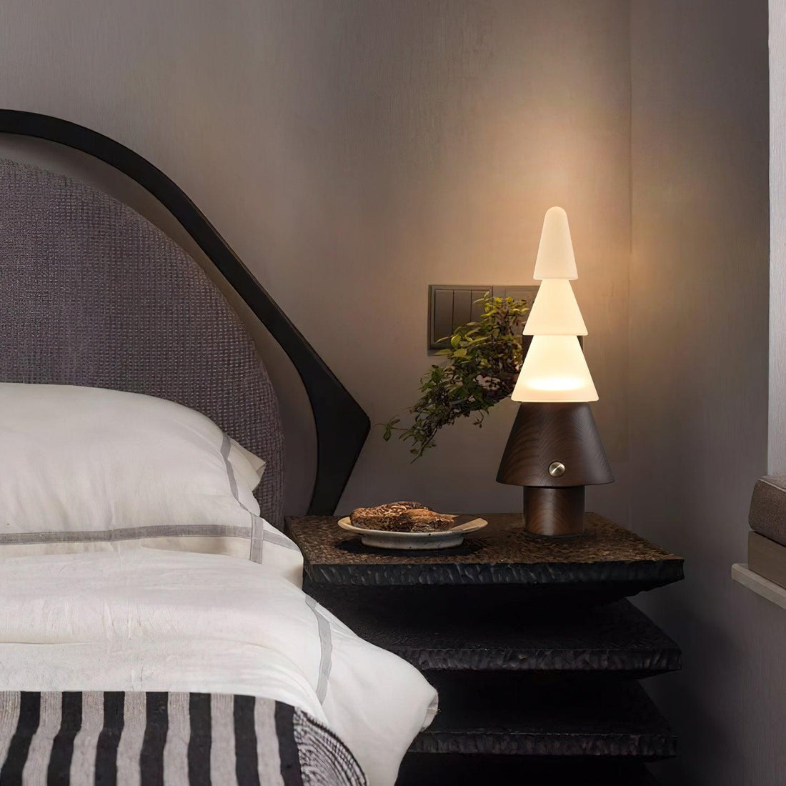 Tree Table Lamp - Built-in Battery Adjustable Night Light