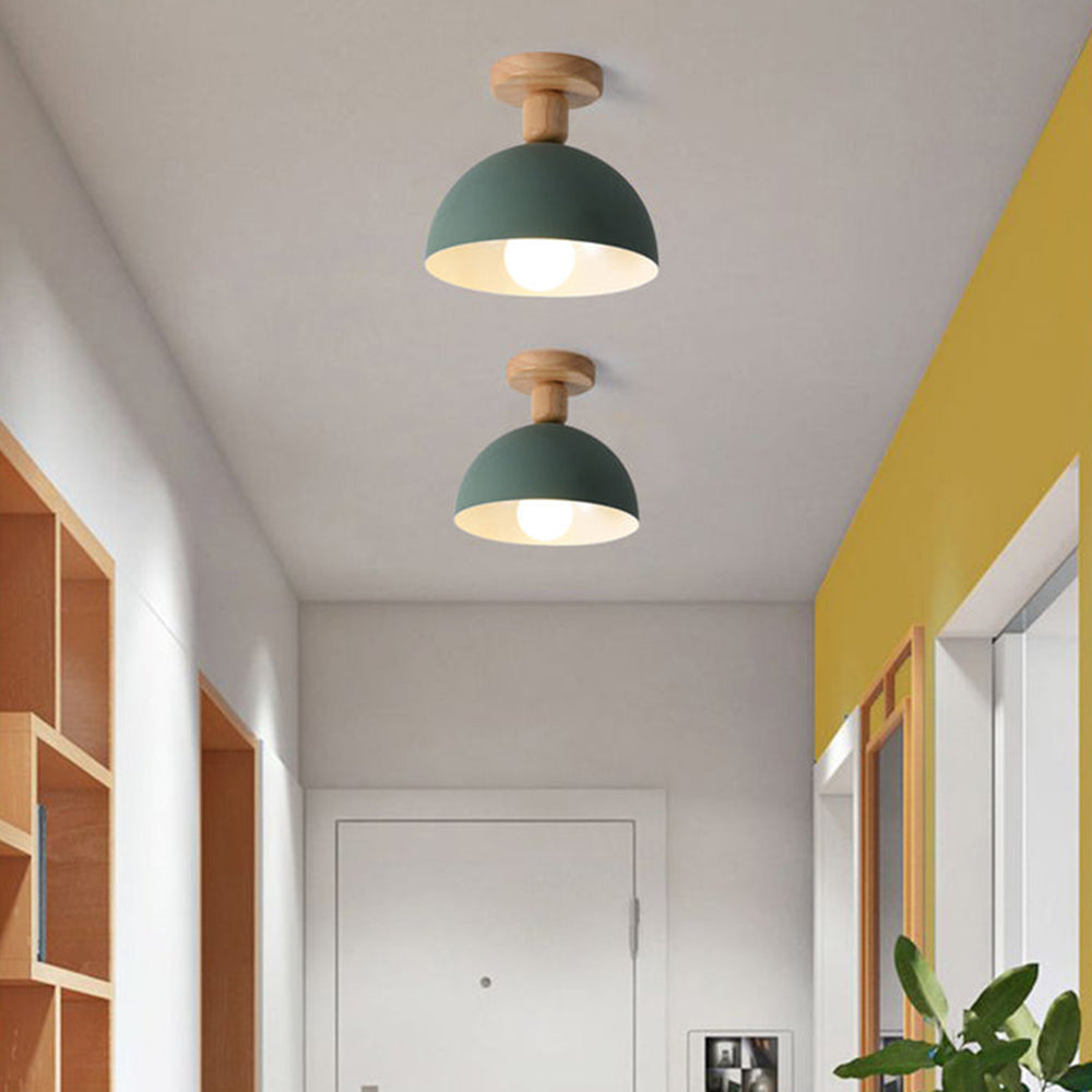 Modern Iron Ceiling Light - Round Fixture for Hallway