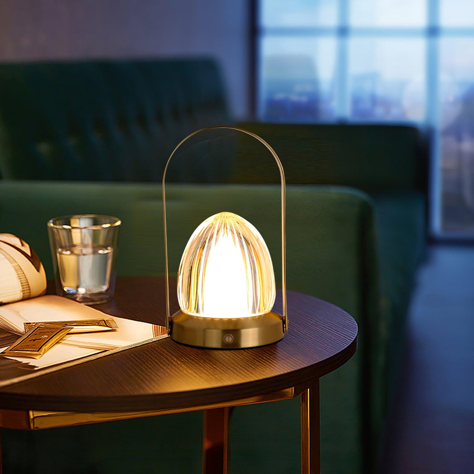 Wiederaufladbare Tischlampe – Tragbares dimmbares Licht fürs Schlafzimmer