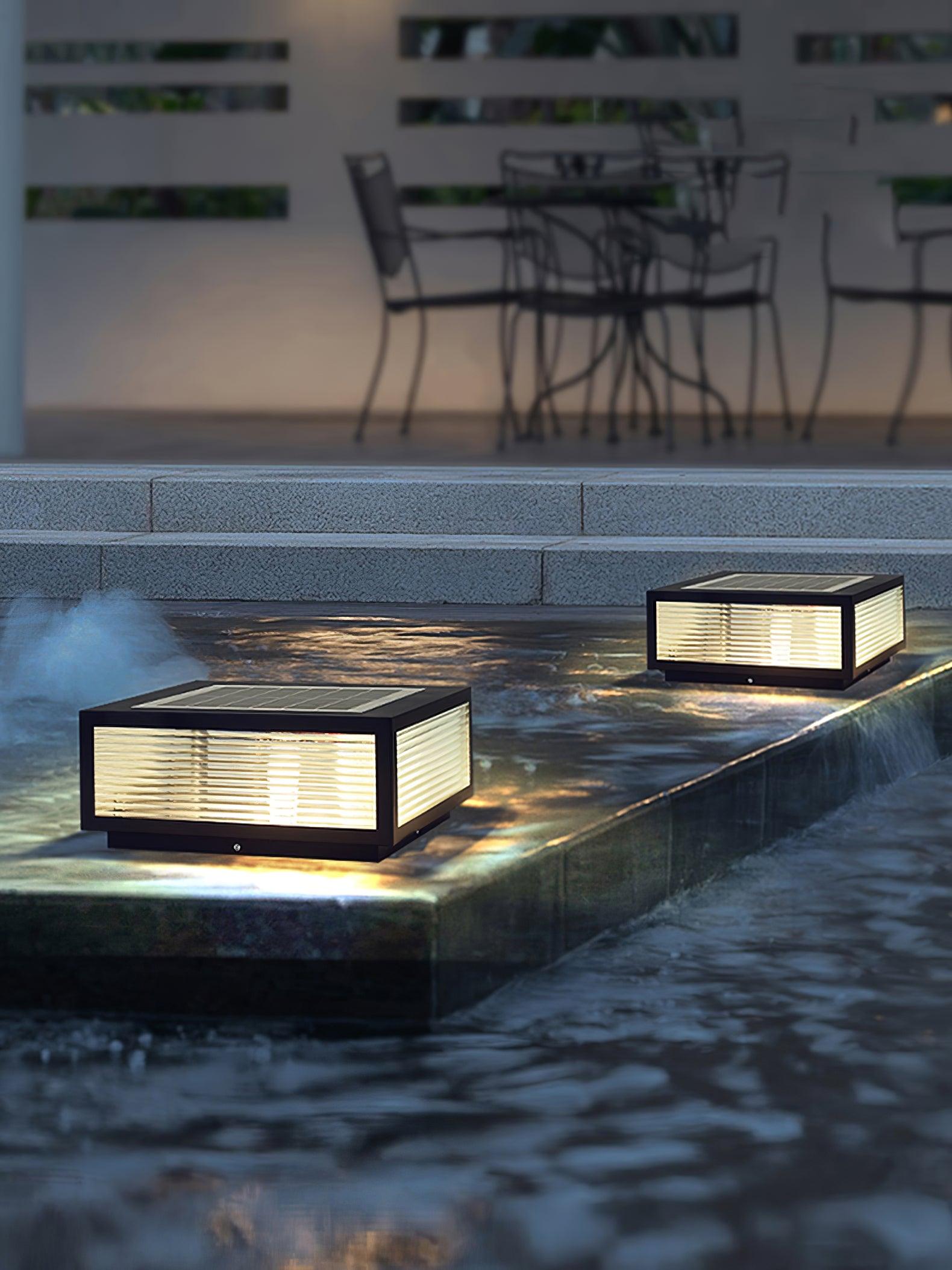 Garden Outdoor Light - Durable Metal Glass Lamp for Patio & Pathway