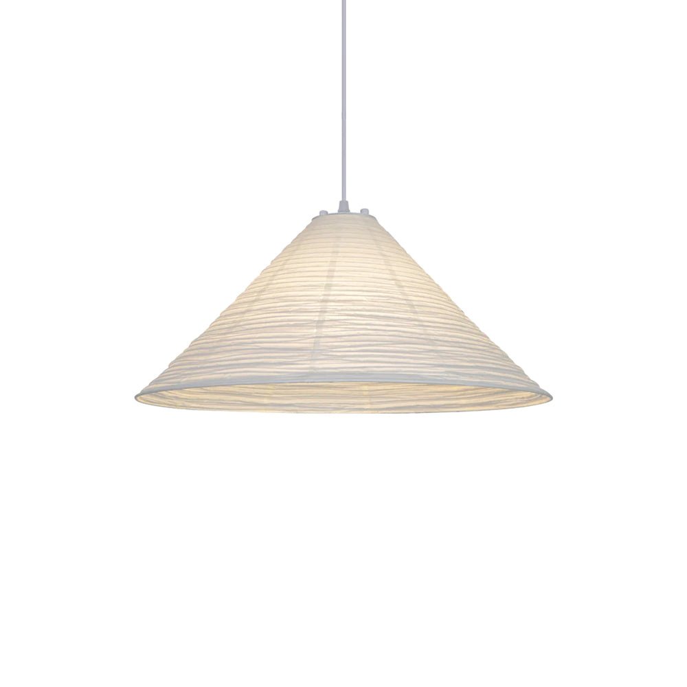 Washi Paper Pyramid Pendant Lamp - Handcrafted Light for Living Room