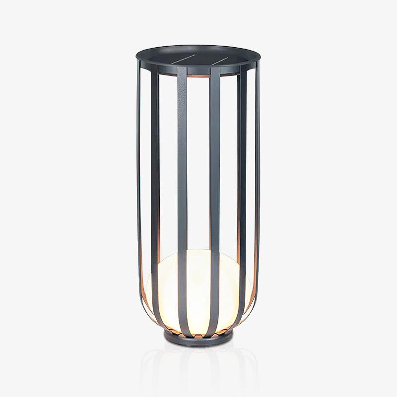 Garden Outdoor Floor Lamp - Dimmable LED Light with Tray & Flower Pot