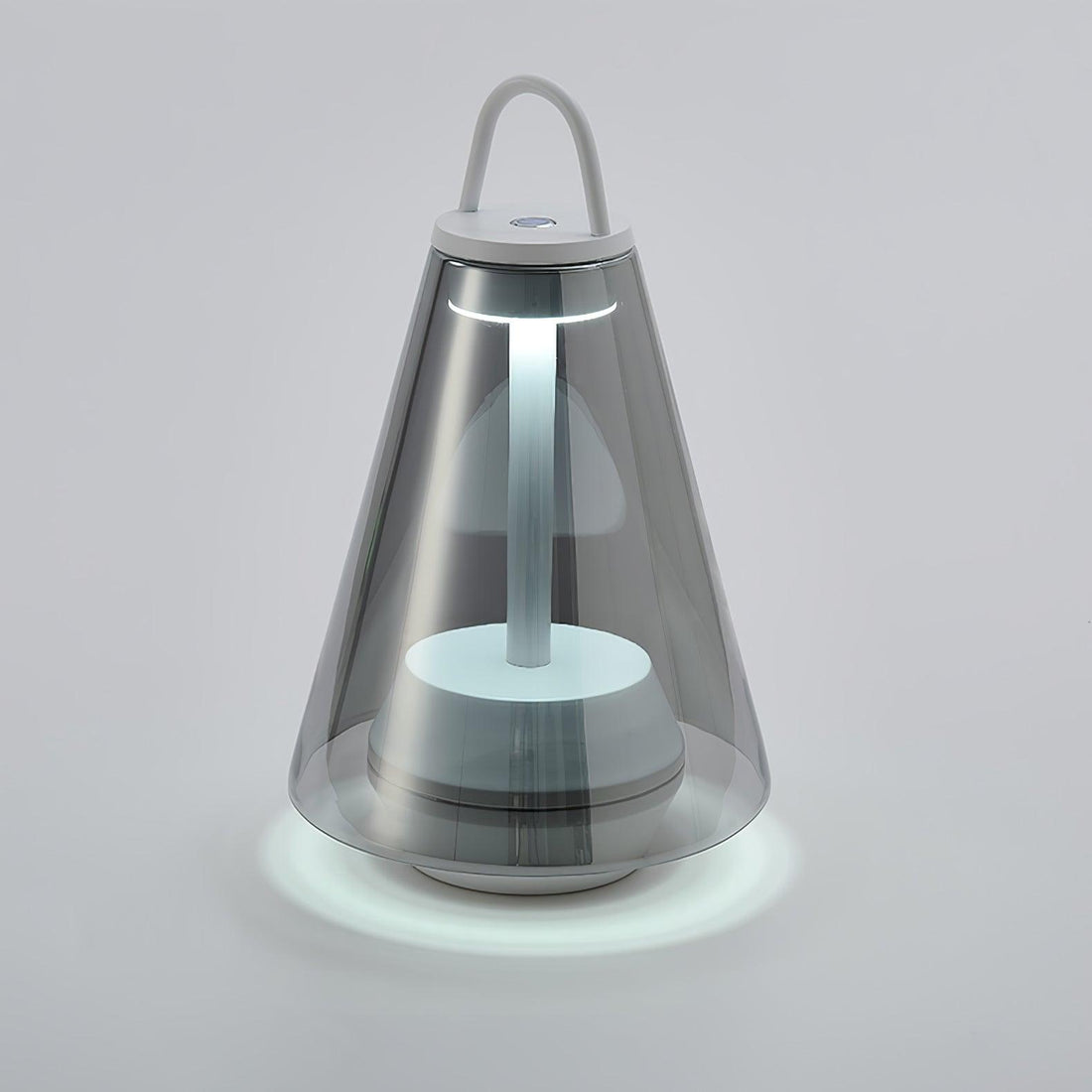 Table Lamp - Rechargeable Glass LED Light for Indoor Use