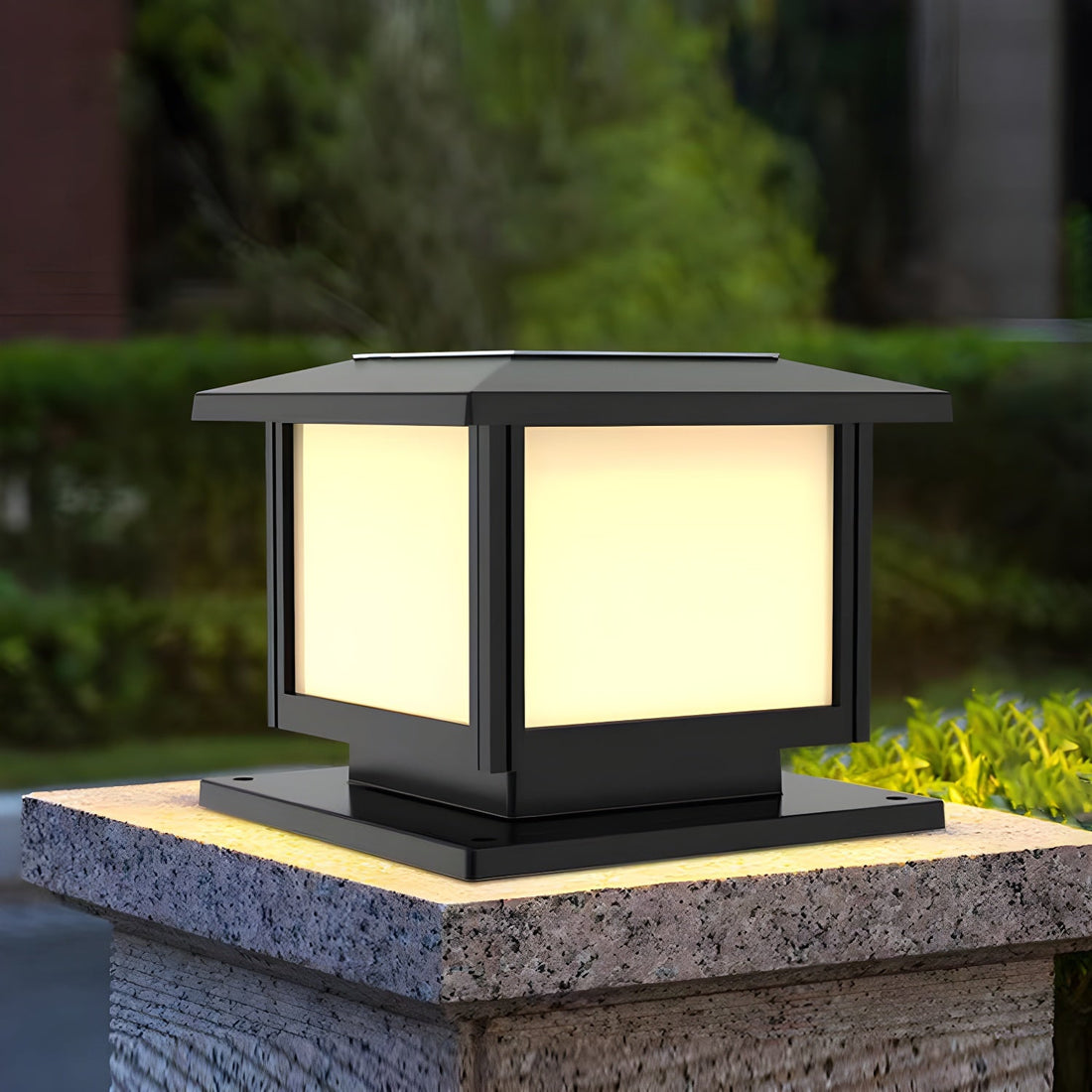 Solar-Pfostenleuchte für den Außenbereich – Moderne Gartenlampe für Gehwege und Terrassen
