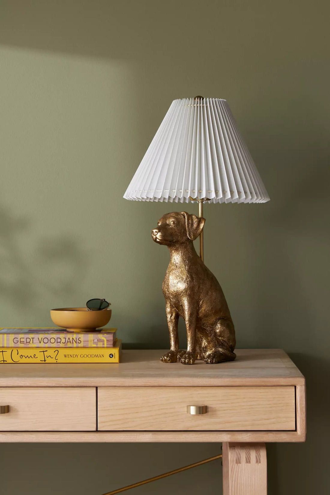 Pawdia Unique Table Lamp - Decorative Fabric Animal Bedside Lamp