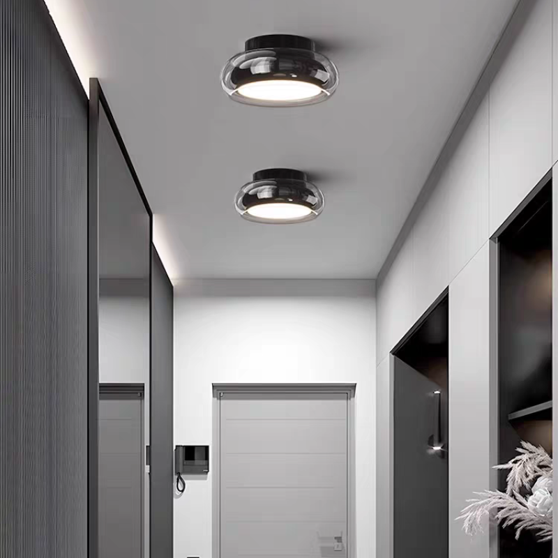 Modern Glass Ceiling Light - Elevate Ambiance Fixture for Living Room
