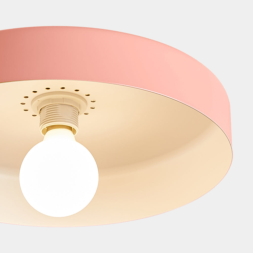 Flush Mount Art Decor Ceiling Light - Iron Round Fixture for Entryway